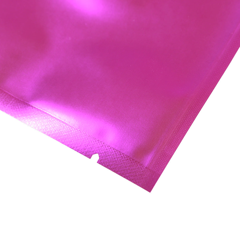 Matte Half Promising Pink Mylar Flat Open Top Bags