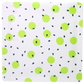 White with Kiwi Green Polka Dot Aluminum Open Top Bags