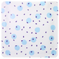 White with Berry Blue Polka Dot Aluminum Open Top Bags