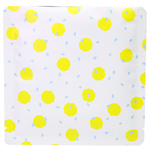 QQ Studio® White with Pineapple Yellow Polka Dot Aluminum Open Top Bags