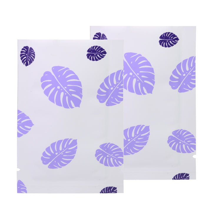 QQ Studio® Lilac Purple Leaf Design Aluminum Open Top Bags