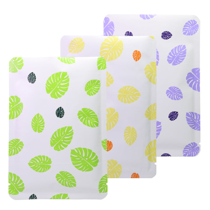 QQ Studio® Colorful Leaf Design Aluminum Open Top Bags