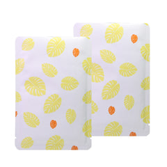 Autumn Yellow Leaf Design Aluminum Open Top Bags