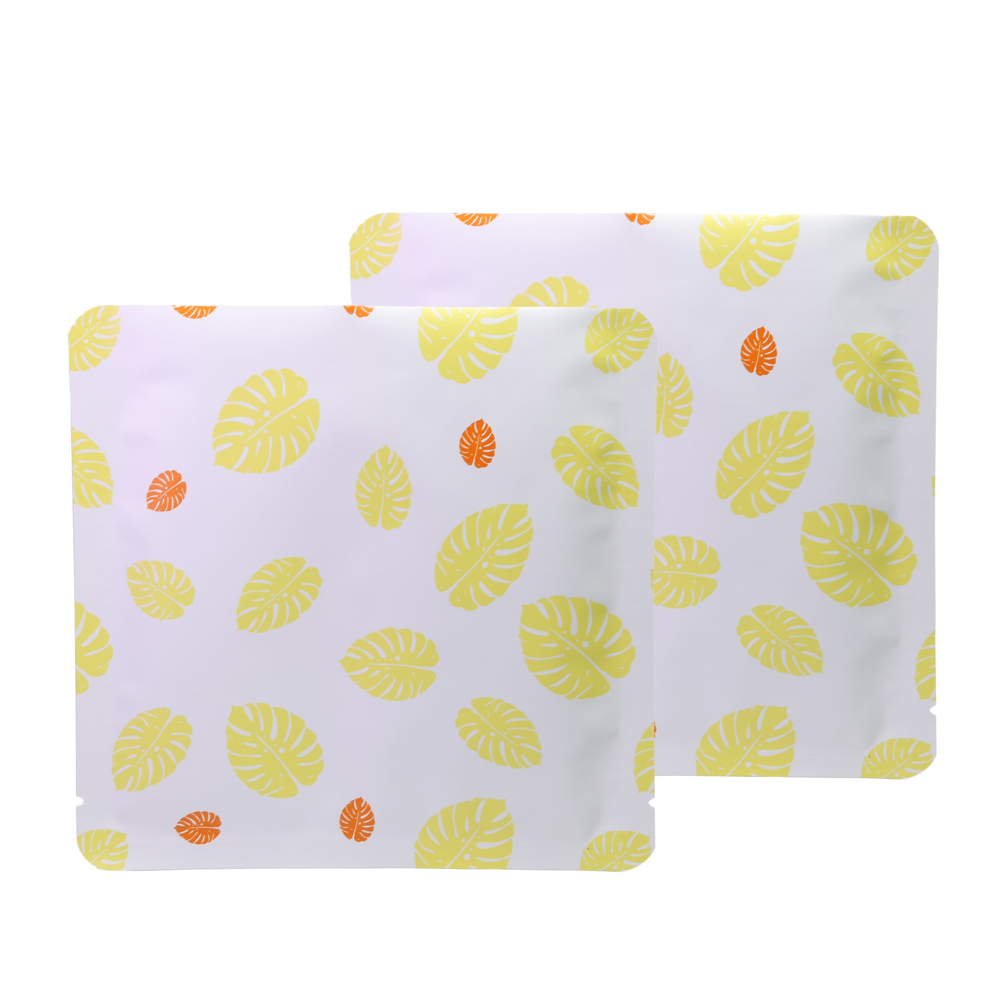 Autumn Yellow Leaf Design Aluminum Open Top Bags