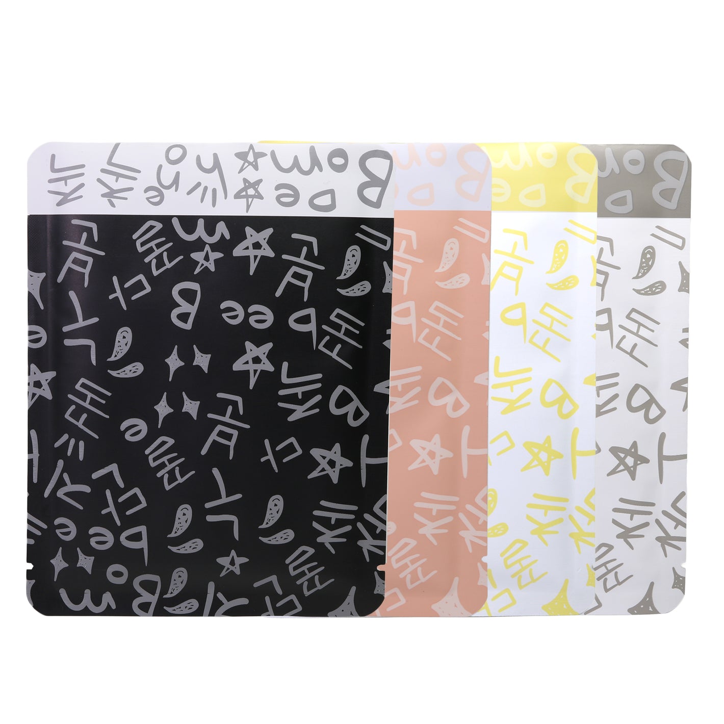 QQ Studio® Graffiti Letters Design Aluminum Open Top Bags