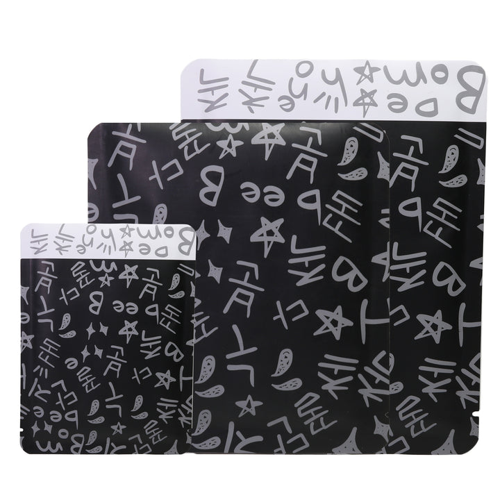 QQ Studio® Graffiti Letters Design Aluminum Open Top Bags