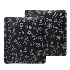 Graffiti Chalkboard Black Aluminum Open Top Bags