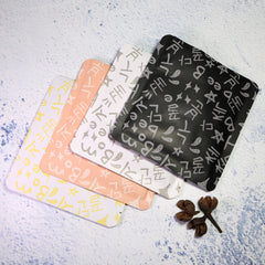 Graffiti Letters Design Aluminum Open Top Bags