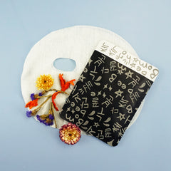 Graffiti Chalkboard Black Aluminum Open Top Bags