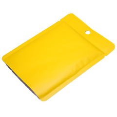 Matte Amber Gold Bottom Fill Aluminum Bags with Round Hang Hole