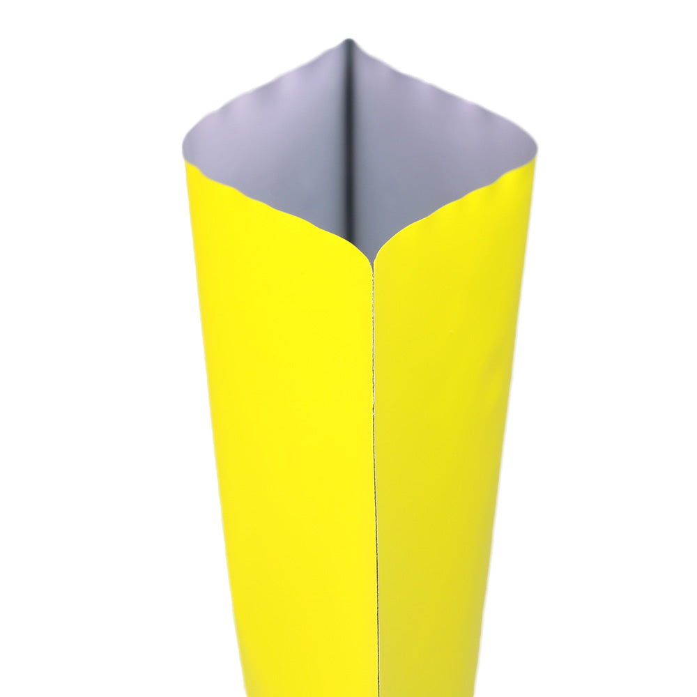 Matte Citrus Yellow Bottom Fill Aluminum Bags with Round Hang Hole