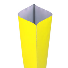 Matte Citrus Yellow Bottom Fill Aluminum Bags with Round Hang Hole
