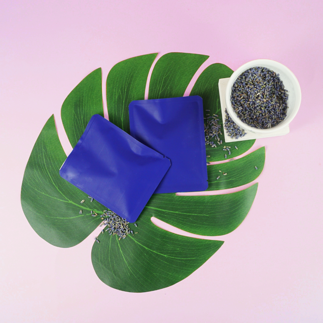 Matte Delphinium Purple Aluminum Open Bottom SlickSeal™ Packaging Bag