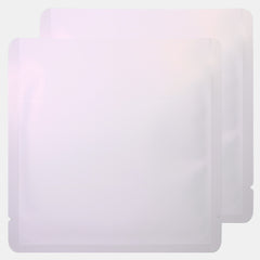 Matte Snowy White Aluminum Open Fill Square Bag