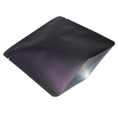 Matte Waxed Black Aluminum Open Fill Square Bag
