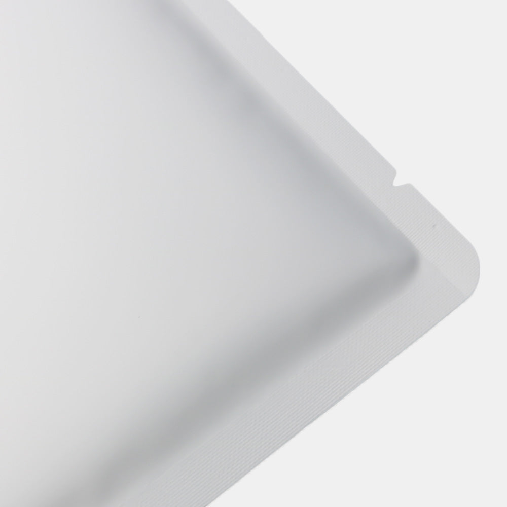Matte Snowy White Aluminum Open Fill Square Bag