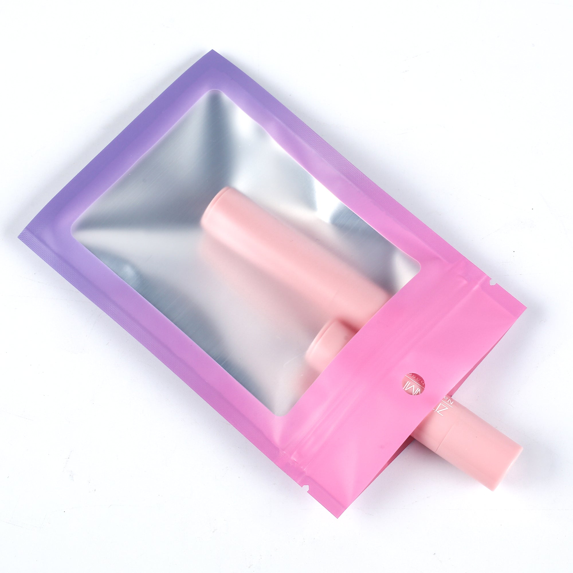Matte Sugilite Pink Gradient QuickQlick® Bags with Translucent Window