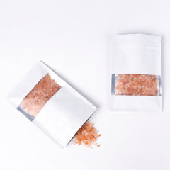 Matte Winter White Frosted Window Aluminum Flat QuickQlick® Bags