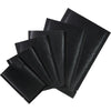 Shimmery Brushed Metal Black Metallized Foil Open Top Bags - Brushed Metal Black