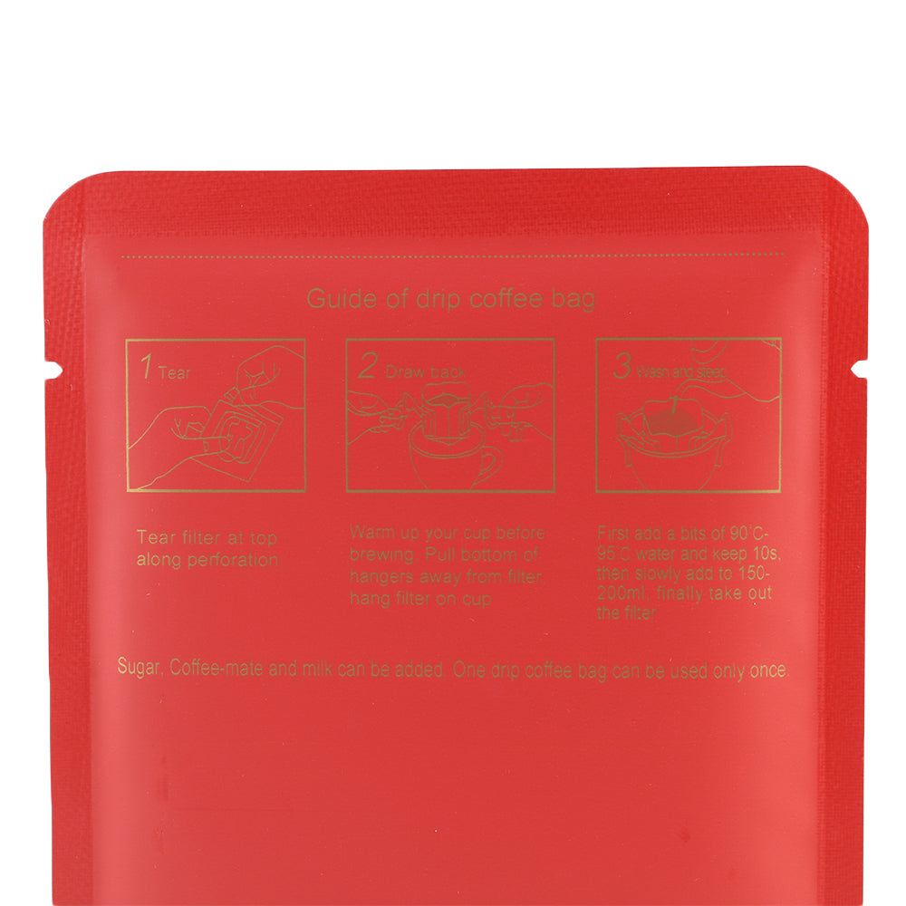 QQ Studio® Matte Coffee Bean Red Aluminum Open Bottom Bag