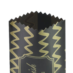 Glossy Printed Ribbon Design Plastic Open Fill Pillow Bag
