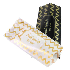 Glossy Printed Ribbon Design Plastic Open Fill Pillow Bag