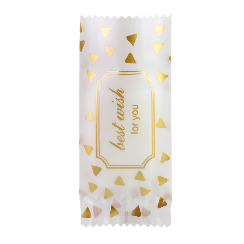 Glossy Fantasy White Plastic Open Fill Pillow Bag