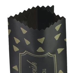 Glossy Party Black Plastic Open Fill Pillow Bag
