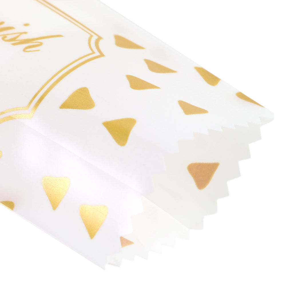 Glossy Printed Triangle Design Plastic Open Fill Pillow Bag