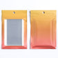 Matte Jasper Orange Gradient QuickQlick® Bags with Translucent Window