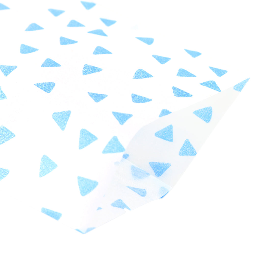 Printed Diamond Design Rice Paper Open Top Bags