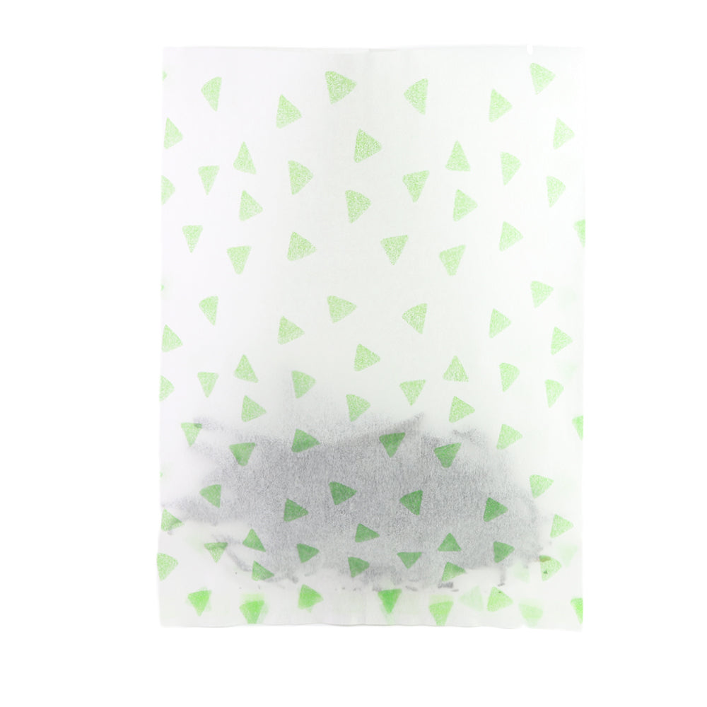 Mint Chip Green Printed Diamond Design Rice Paper Open Top Bags