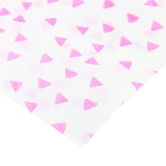 Printed Purple Pyramid Diamond Design Rice Paper Open Top Bags