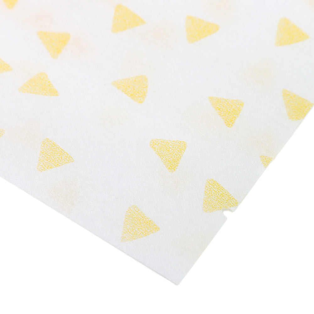 Printed Cheddar Orange Diamond Design Rice Paper Open Top Bags
