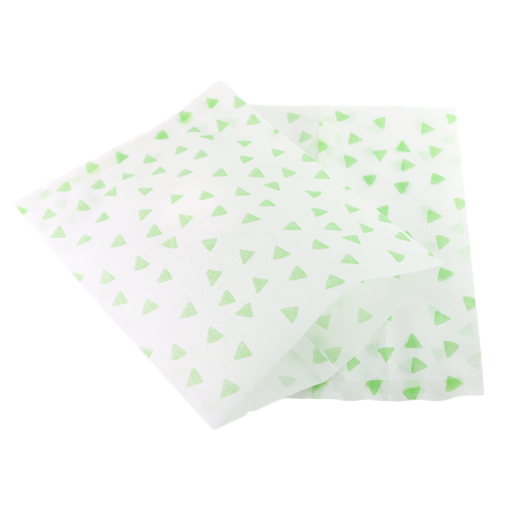 Mint Chip Green Printed Diamond Design Rice Paper Open Top Bags