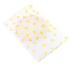 Printed Cheddar Orange Diamond Design Rice Paper Open Top Bags