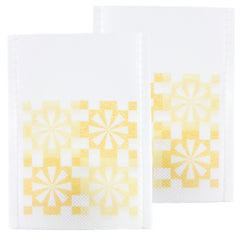 Crafty Orange Geometric Design Non-Woven Open Top Bags