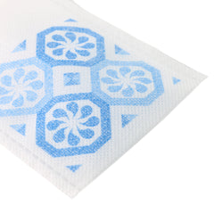 Geometric Crafty Blue Design Non-Woven Open Top Bags