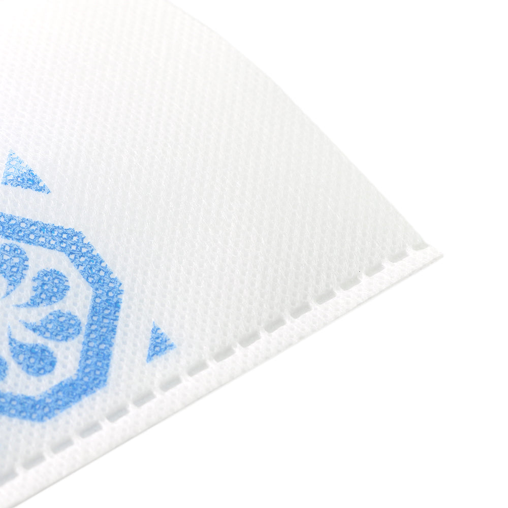 Geometric Crafty Blue Design Non-Woven Open Top Bags