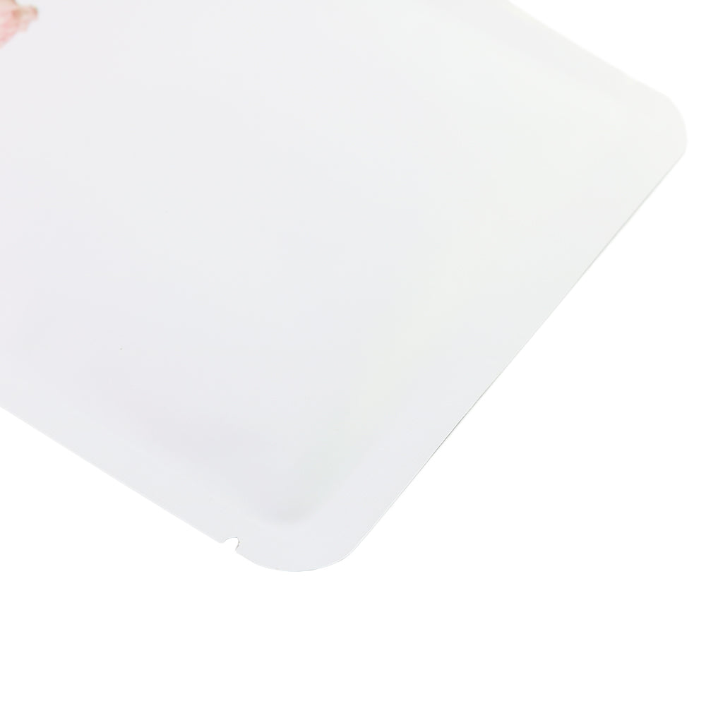 White Dye Matte Flower Vase Design Open Bottom Bags