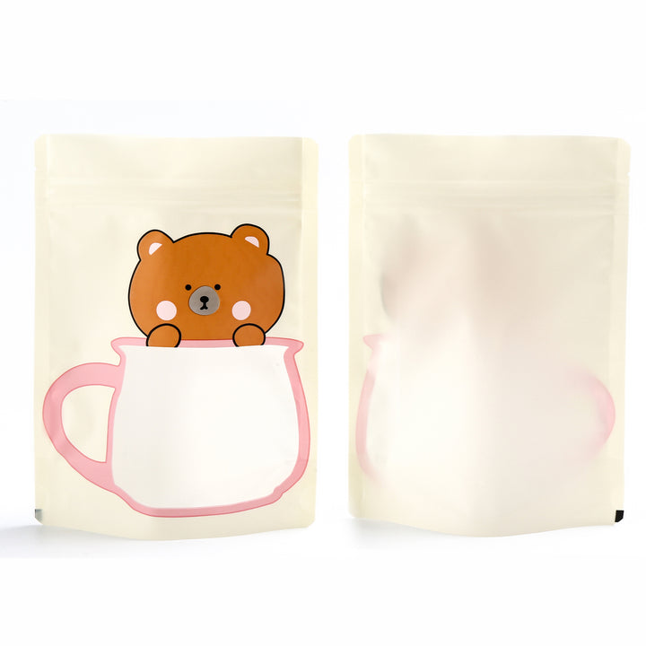 QQ Studio® Animal Mug Designed Matte Honey Bear Yellow Stand Strong® Bags
