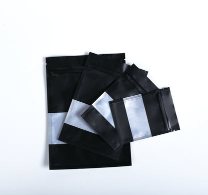 QQ Studio® Matte Flat Black Frosted Window Aluminum Flat QuickQlick® Bags