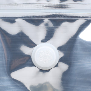 Double-Sided Glossy Café Mirror Black Horizontal Mylar StandStrong™ Coffee Valve Bags