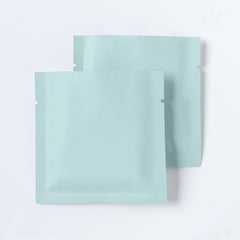 Matte Vintage Blue Aluminum Foil Open Fill Bags