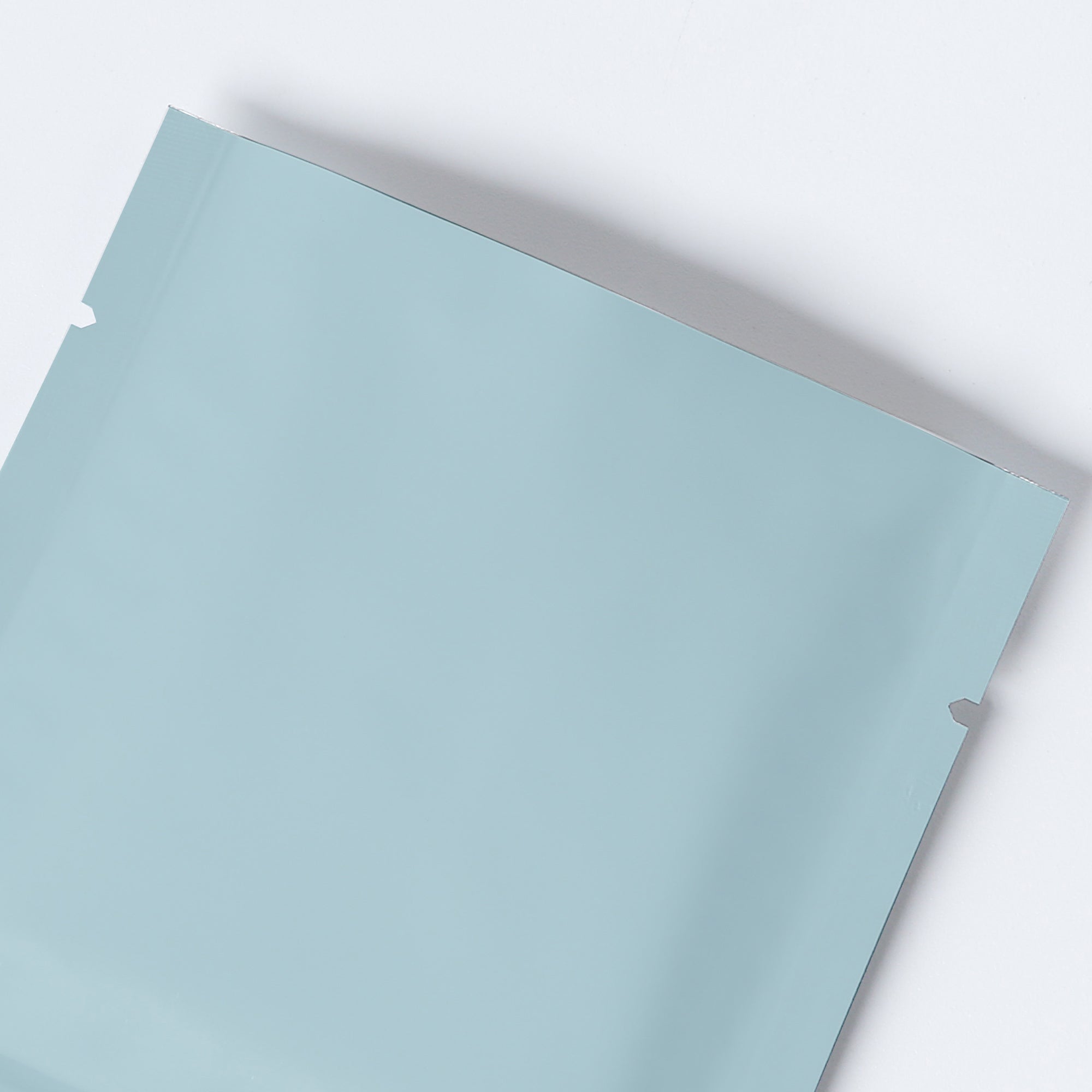 Matte Vintage Blue Aluminum Foil Open Fill Bags