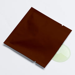 Matte Espresso Brown Aluminum Foil Open Fill Bags