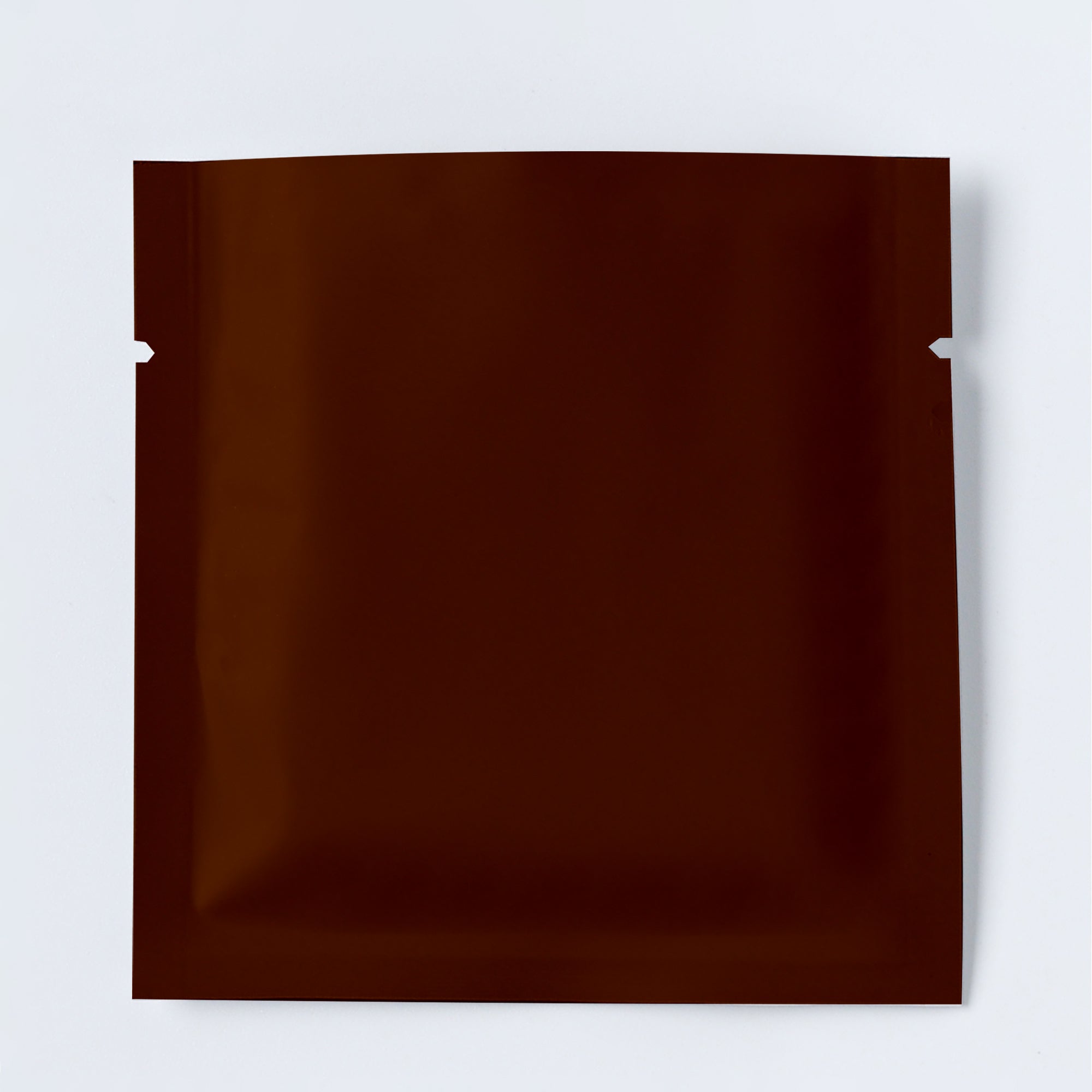 Matte Espresso Brown Aluminum Foil Open Fill Bags