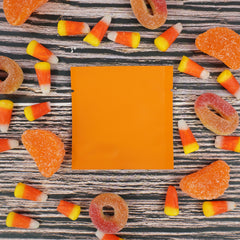 Matte Pumpkin Seed Orange Aluminum Foil Open Fill Bags