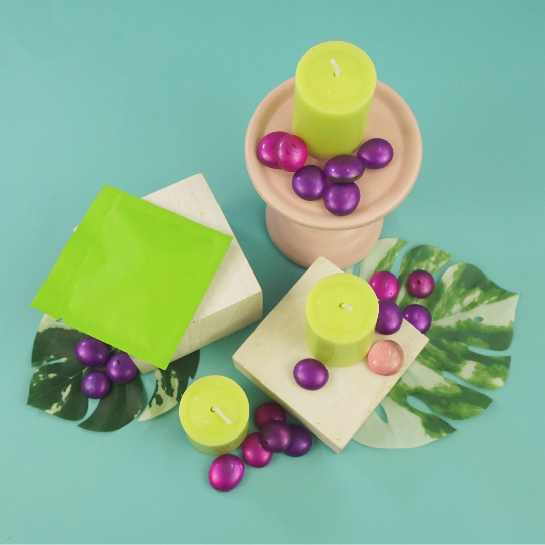 Matte Herbal Green Aluminum Foil Open Fill Bags