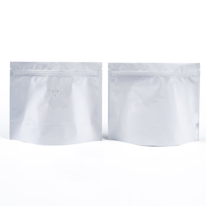 QQ Studio® Double-Sided Glossy Horizontal Mylar StandStrong™ Coffee Valve Bags